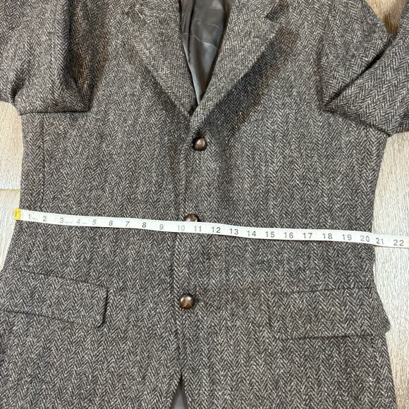 Harris Tweed Sport Coat Mens 42R Wool Harringbone Donegal - Picture 9 of 16